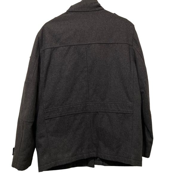 Men’s Michael Kors Wool Blend Utility Cargo Military Coat Jacket Gray Size M - Picture 2 of 10